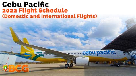 Cebu Pacific Flight Schedule 2022 (International and .